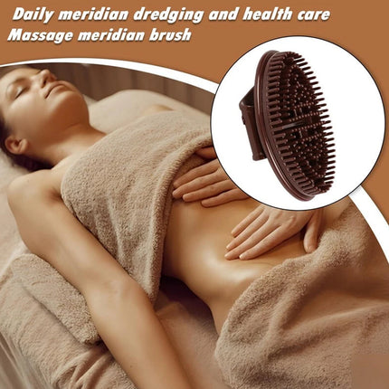 2 Pcs Meridian Pressure Massage Brush - For Back, Legs & Arms Body Massage