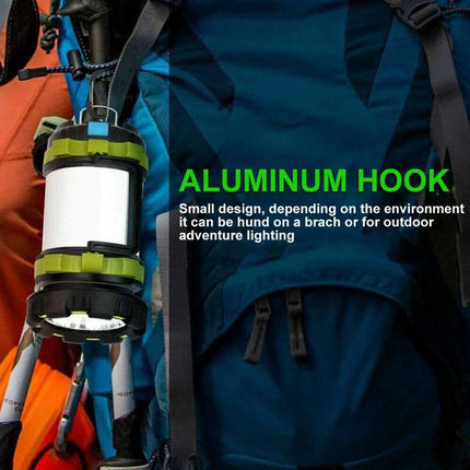 Rechargeable LED Camping Lantern, Outdoor Tent Light with Phone Charging Function for Camping Hiking