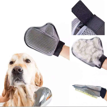 Breathable Heavy Duty Pet Grooming Glove Hair Removal Cat Dog Mitts Gentle