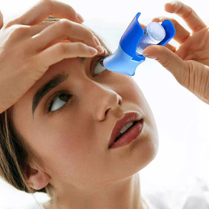 Eyedrop Bottle Dispenser, Portable Eye Drop Applicator, Reusable Eye Aid