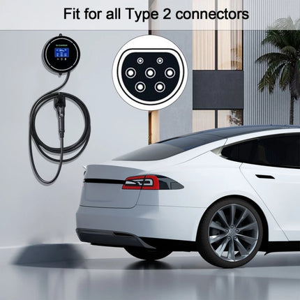 EU Type 2 /Tesla EV Charger Plug Holder Bracket Socket Charging Wall Mount