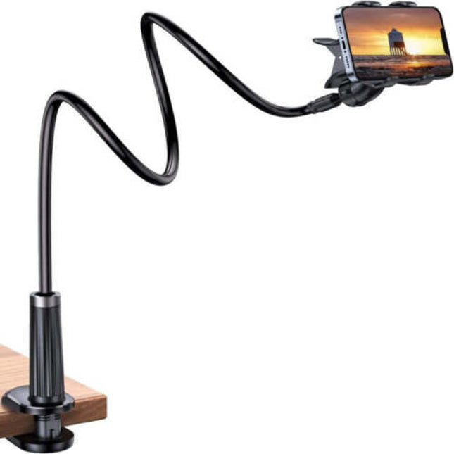 UGREEN Phone Holder for Bed Flexible Clamp Overhead Long Arm Clip 4-7.2'' Phones