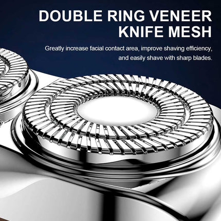 Ultra Clean Double Head Razor Washable Mini Shaving Electric Shaver Beard