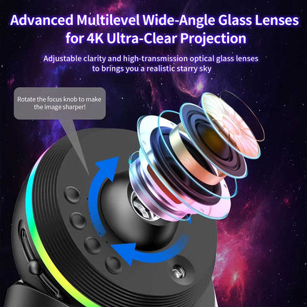 13-in-1 Planetarium Galaxy Projector, LED Space Mood Lamp for Kids, Adults & Baby Bedroom Decor