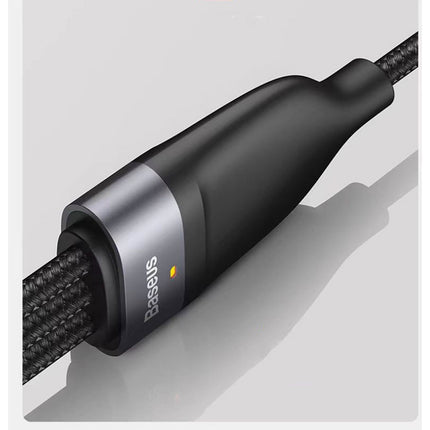 3 in 1 Baseus Rapid Series Fast Charging Data Cable Type-C to C+L+C PD 20W 1.5m Black