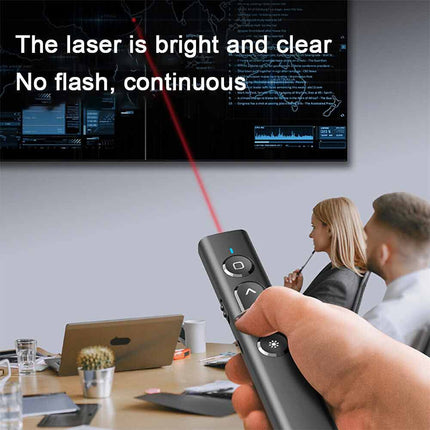 Laser Pointer Wireless Presenter Remote Power Point Clicker for PC MAC Laptop S7