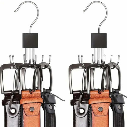 2pcs Hanger Belt Organizer Rack, Space-Saving Closet Organizer Hooks for Home