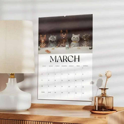 2025 Ugly Medieval Cats Calendar: Strange Medieval Wall Decor Calendar