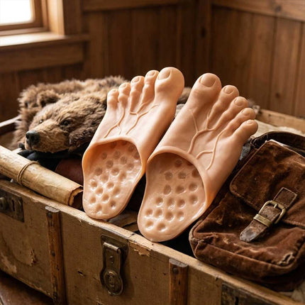 Giant Foot Slippers, Funny Costume Prop Slippers with Non-Slip Sole, One Size Universal Fit