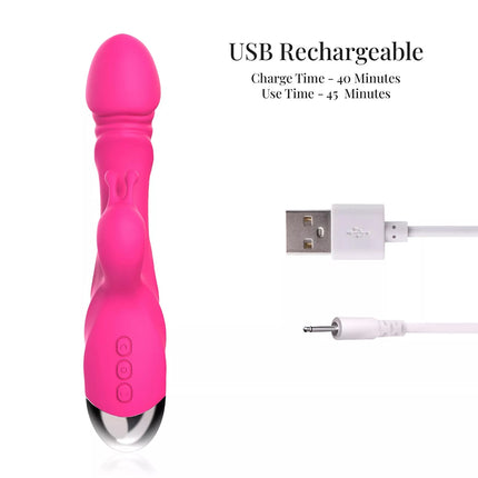 Rabbit Vibrator Sex Toys Strong Vibrating G Spot Stimulator Dildo for Women