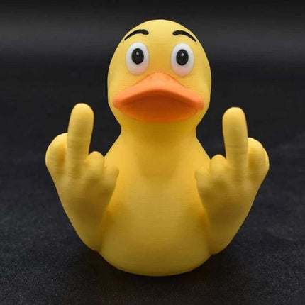 Sassy Middle Finger Rubber Duck: Distinctive Prank Figurine – A Witty Gag Gift That’ll Make Anyone Chuckle