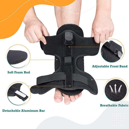 1X Foot Drop Support Ankle Brace Plantar Fasciitis Correction Orthosis Ankle