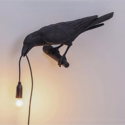 Resin Lucky Bird Wall-Lamp Table Lamp Night Light Bedside Table LED Decor