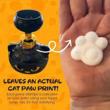 Refillable Cat Paw Soap Dispenser: Cute Halloween-Themed Magic Hand Wash Dispenser
