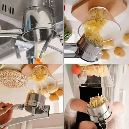 Manual Stainless Steel Juicer Vegetable Press for Potato, Lemon, Garlic Color Box Packaging