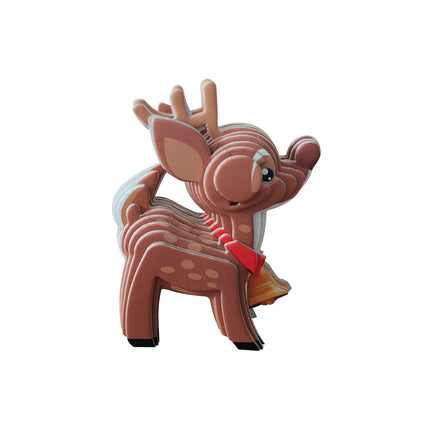 DIY Reindeer 3D Model PUZZLE Christmas Craft Kit