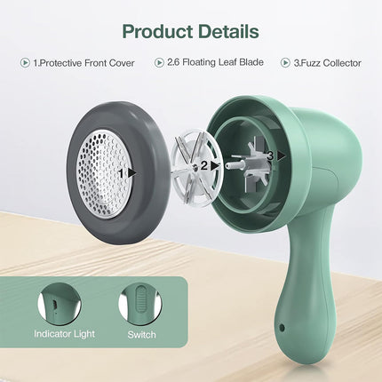 USB Rechargeable Electric Lint Remover | Portable Fabric Shaver for Clothes Bobble & Fluff