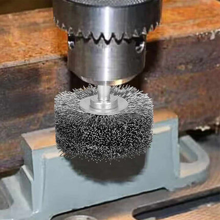 6*50MM 304 Stainless Steel Wire Wheel Brush for Die Grinder Drill Rotary Tool 1/4" Shank