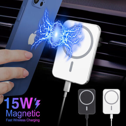 Magsafe Wireless Car Charger Phone Holder Mount For iPhone 13 12 14 Pro Max