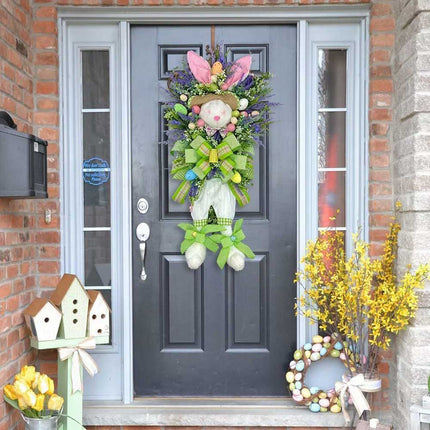 Easter Bunny Rabbit Wreath Decor Front door Party Decor Wedding Decor Spring
