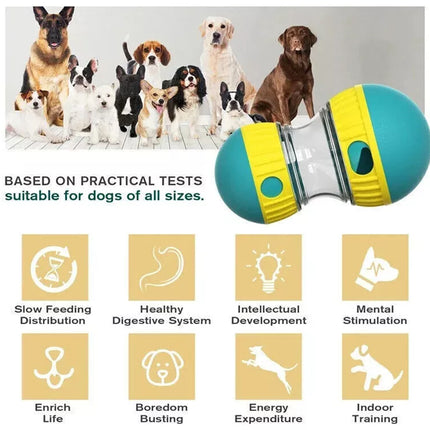 Pet Dog Puzzle Toy Food Dispenser Puppy Tough-Treat Ball Interactive Play Toys
