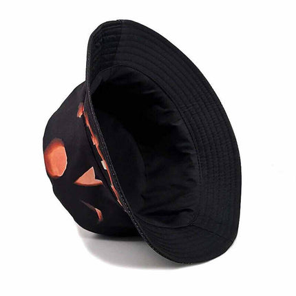 Halloween Hats Prop Creative Cartoon Pumpkin Printed Sun-shade Fisherman Hat