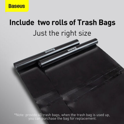 Baseus Car Organizer Backseat Storage Bag Car Trash Bin Dustbin with 40 bags