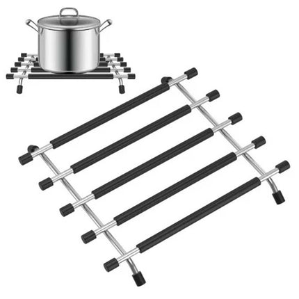 Stainless Steel Kitchen Trivet - Heat-Resistant Worktop Saver for Hot Pots & Pans
