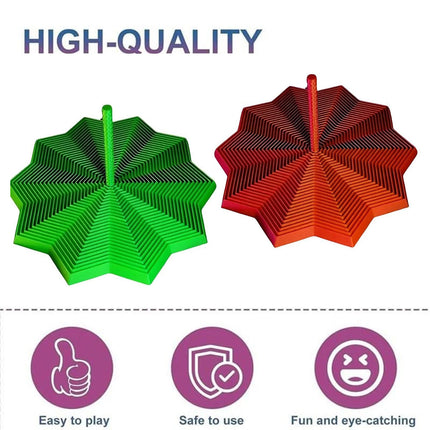 2x 3D Printed Expanded Sensory Fidget Star helps you relieve stress and focus