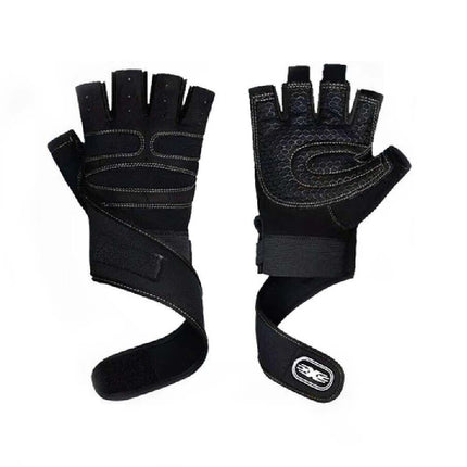 Unisex Half Finger Gloves Cycling Bicycle Gym Workout Training Anti Slip Padded