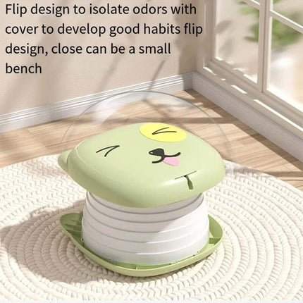 Training Potty Seat, Portable Folding Camping Toilet Chair, Travel Potty - Green