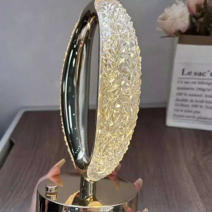 Table Lamp Crystal Night Light Touch Control USB Rechargeable Bedside Lamp Decor