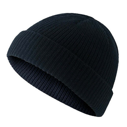 Men Knitted Thermal Slouch Beanie Hat Winter Fleece Lined Warm Skull Ski Cap