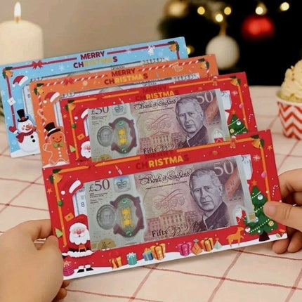 24X Mixed Christmas Money Wallet Window Envelope Cash Holder Gift Card Voucher