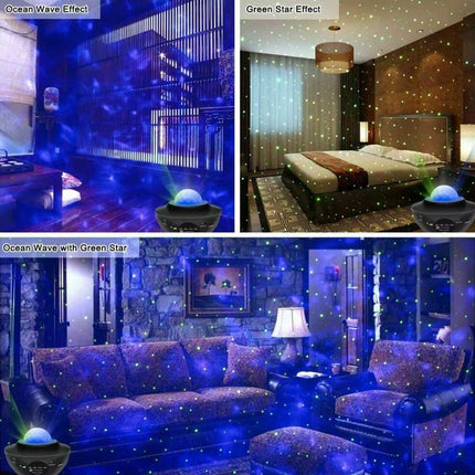 LED Galaxy Starry Night Light Projector Ocean Star Sky Party Kids Baby Room Lamp