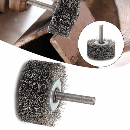 6*50MM 304 Stainless Steel Wire Wheel Brush for Die Grinder Drill Rotary Tool 1/4" Shank