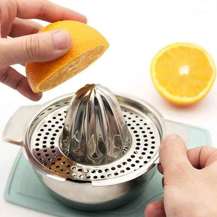 304 Stainless Steel Hand Press Juicer Portable Lemon Orange Fruit Squeezing Tool
