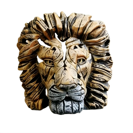 Resin Lion Head Sculpture, Modern Home Decor, Tabletop Ornament & Gift