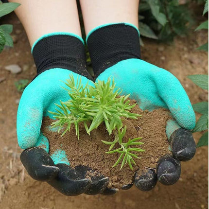 Anti-Slip Waterproof Gardening Gloves with Claws, Wear Resistant for Digging & Planting