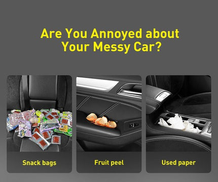 Baseus Car Organizer Backseat Storage Bag Car Trash Bin Dustbin Including 40 Bags