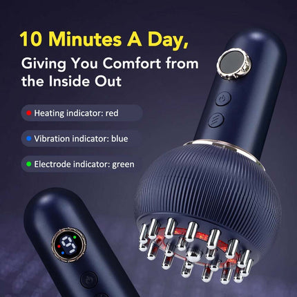 Electric Lymphatic Drainage Machine, Meridian Body Massage Brush, Microcurrent Massager