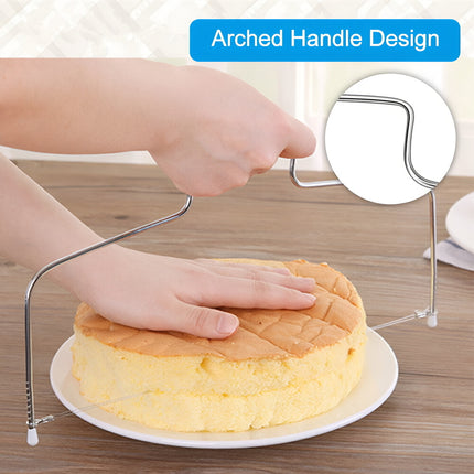 Adjustable 304 Stainless Steel Slicer for Bread, Toast & Cakes