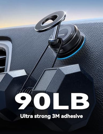 JOYROOM MagSafe Magnetic Car Mount, 360° Suction Cup Phone Holder for iPhone Android