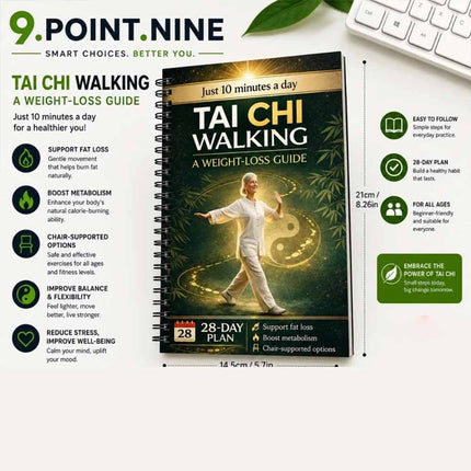 28-Day Low Impact Walking Workout Notebook, Senior Friendly Weight Loss Daily Exercise Program Journal