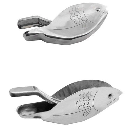 Fish-Shaped Stainless Steel Lemon Squeezer – Manual Juicer for Lemons & Limes