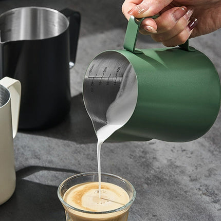 600ml Stainless Steel Milk Frothing Jug, Coffee Pitcher for Espresso Latte Art Milk Steaming
