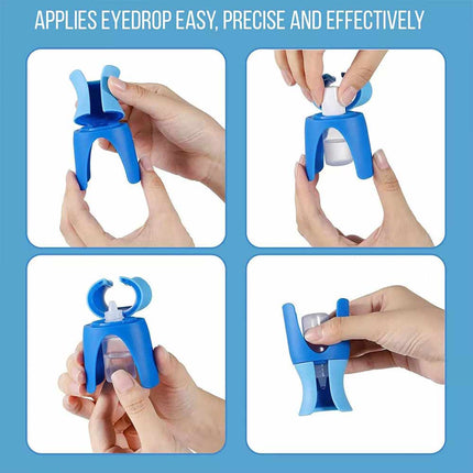Eyedrop Bottle Dispenser, Portable Eye Drop Applicator, Reusable Eye Aid