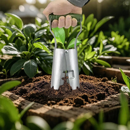 Hand Bulb Planter Soil Insertion Flower Sowing Grass Planting Spade Garden Tool