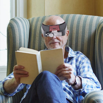 Headband Magnifie Led Head Magnifying Glasses Headset with Light Multi-purpose