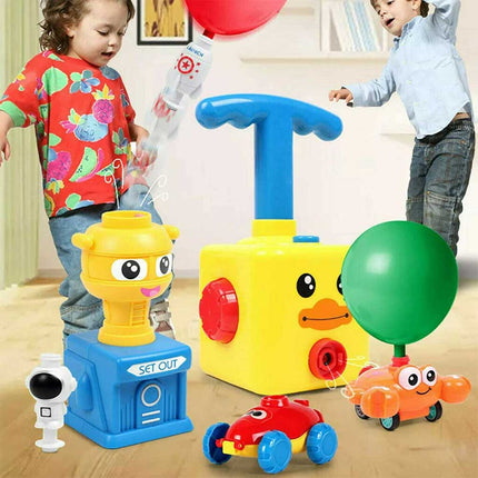 Inertia Balloon Powered Car Balloon Launcher Toy Kid Creative Science Experiment